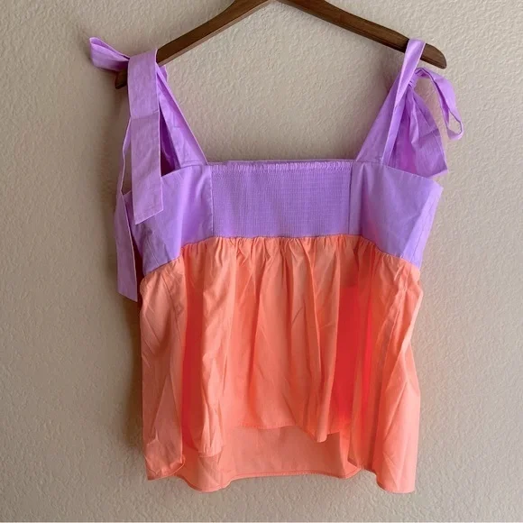 Lilly Pulitzer | Anlee Cotton Top, Purple Iris Bellini (12) - Picture 6 of 9